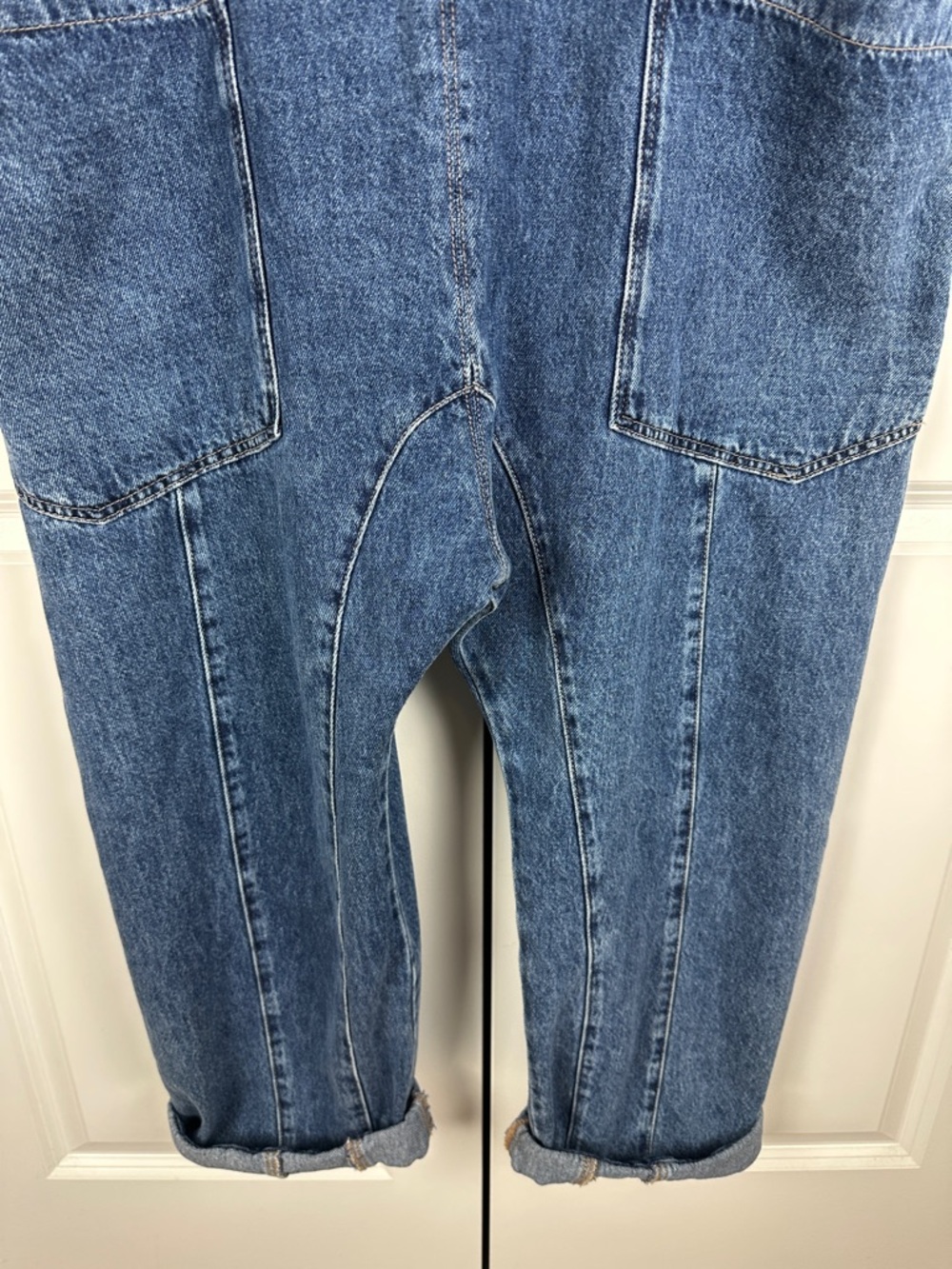 Free People We The Free High Roller Jumpsuit in Sapphire Blue - Picture 9 of 15